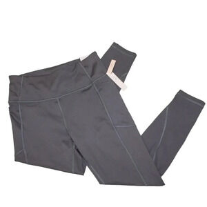 NWT Victorias Secret Studio 7/8 Length Leggings High Rise 10 Charcoal Gray SOFT